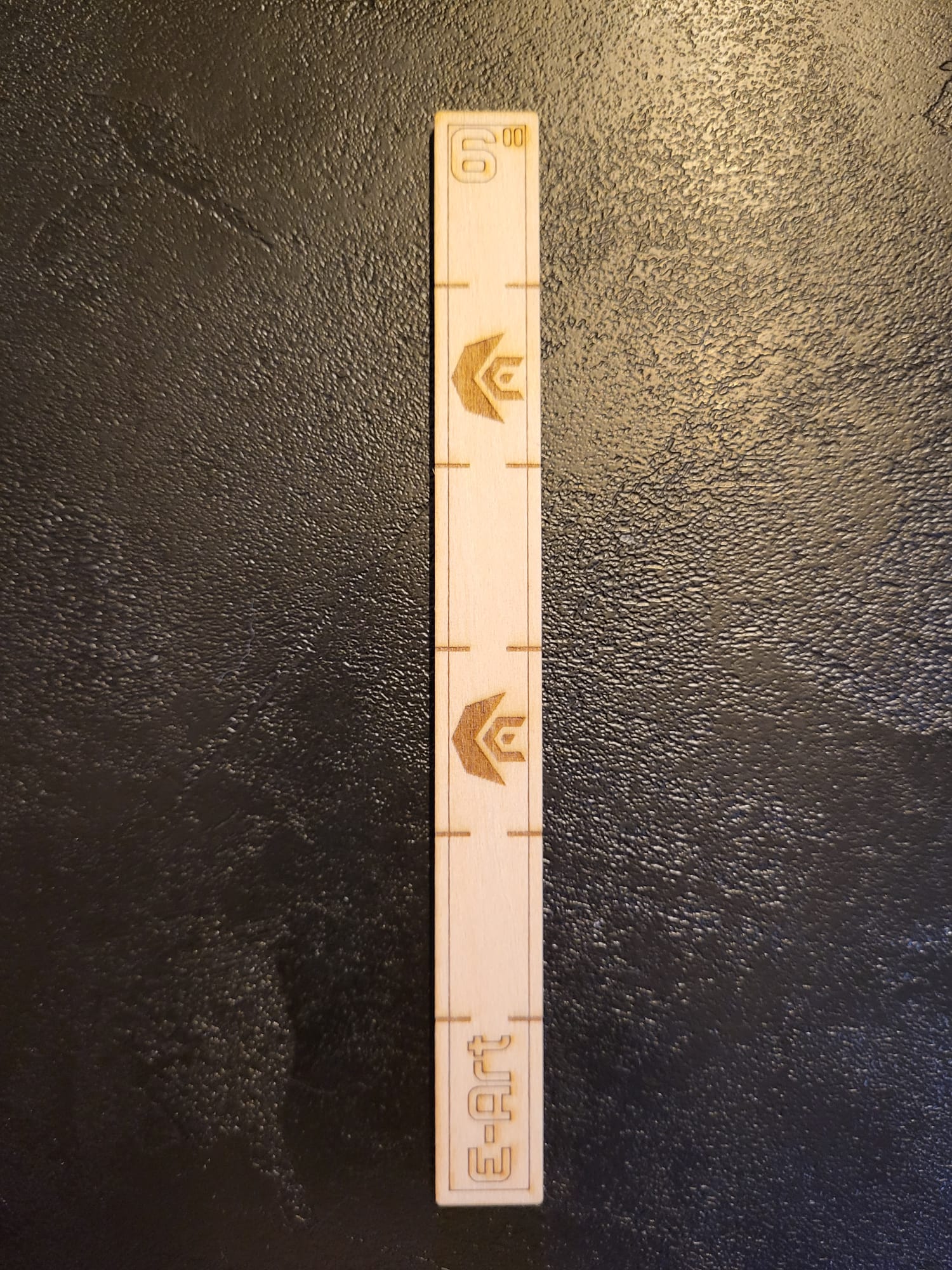 Réglettes de Mesure Droites en Bois (3", 6", 8", 9")