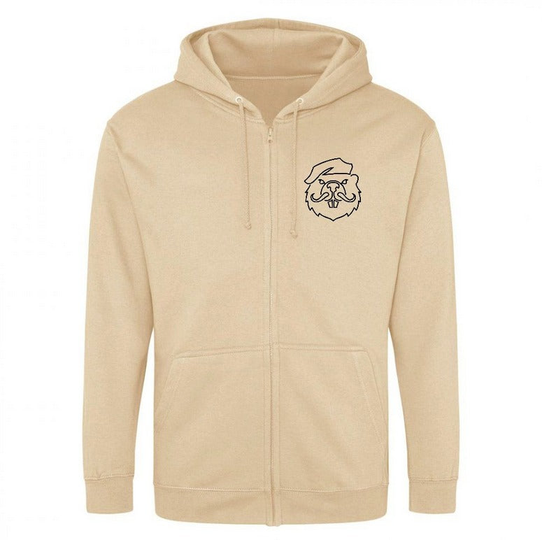 Zoodie (Sweat à Capuche Zippé) FFC – Beige et Noir